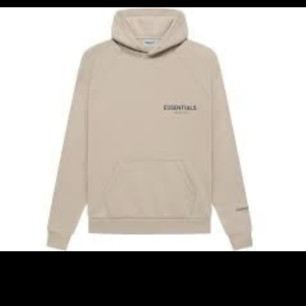 Fear of god essentials hoodie string